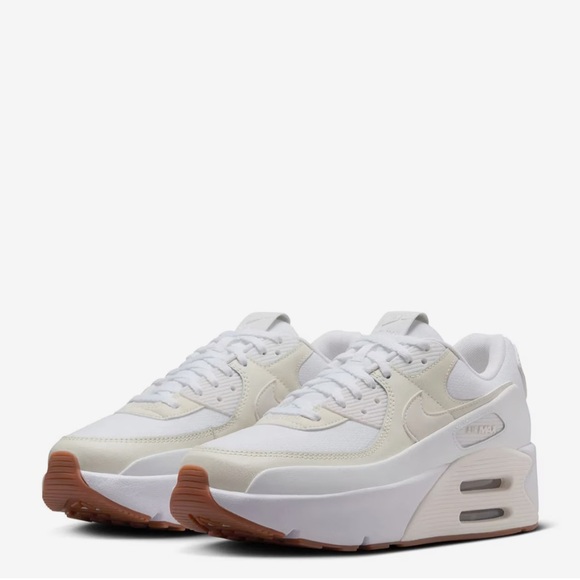 ‼️🚨‼️Nike Air Max 90 LV8 Platform Sneaker - Women's Cream and White Sneakers W10 - Picture 2 of 7